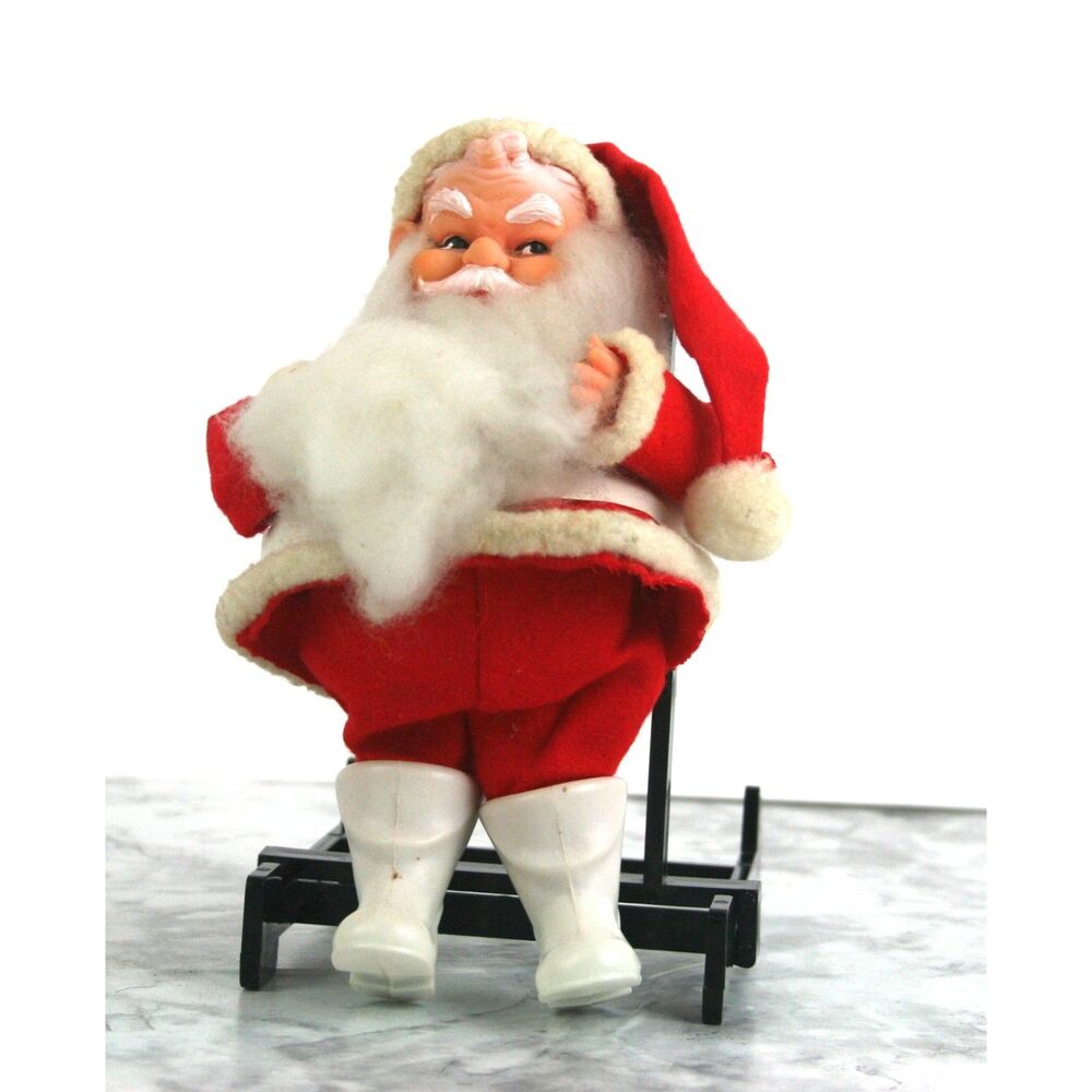 Vintage MCM NAPCO Rubber Face Santa Claus Figurine Doll – Kitsch Japan